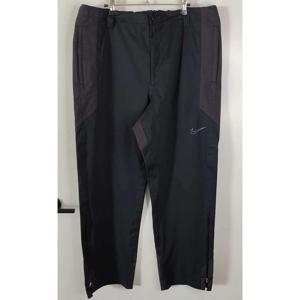 Nike Golf Storm Fit Pants Wind Rain Mens Size XL (34x32) Black Adjustable Ankle